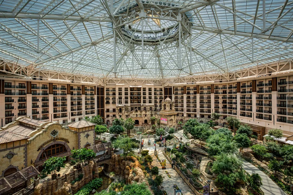 Inside the Gaylord Texan atrium